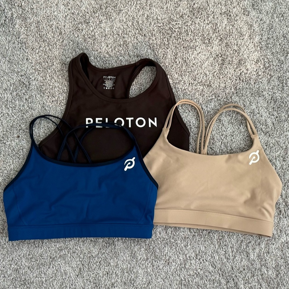 Peloton Apparel - BUNDLE - three sports bras - size L